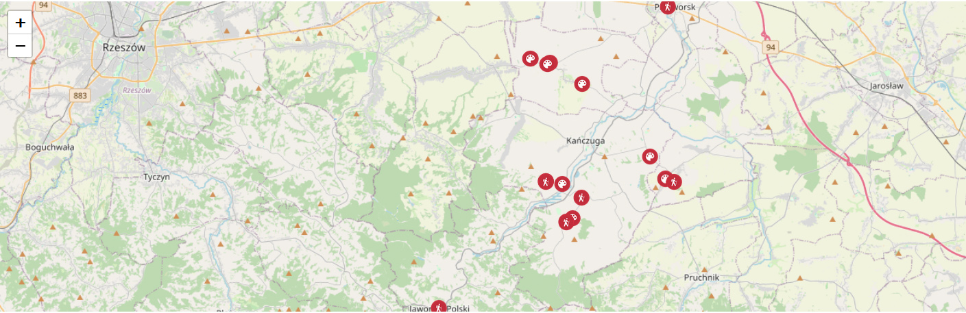 Zdjęcie poprawionej mapki atrakcji inicjatywy SkarbyDziedzictwa.pl